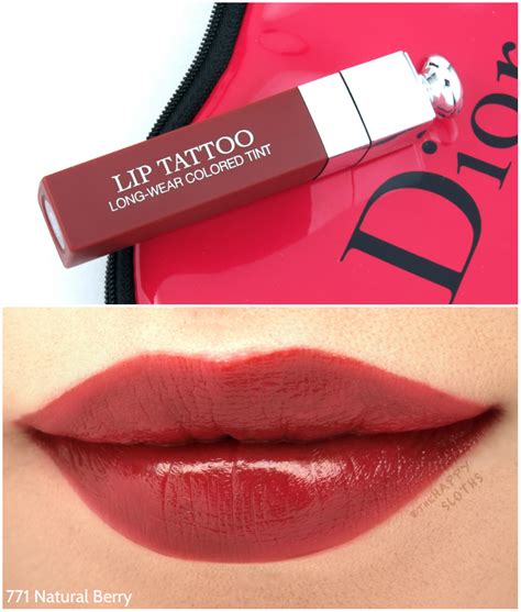 dior lip tattoo natural berry review|Dior glow lip balm.